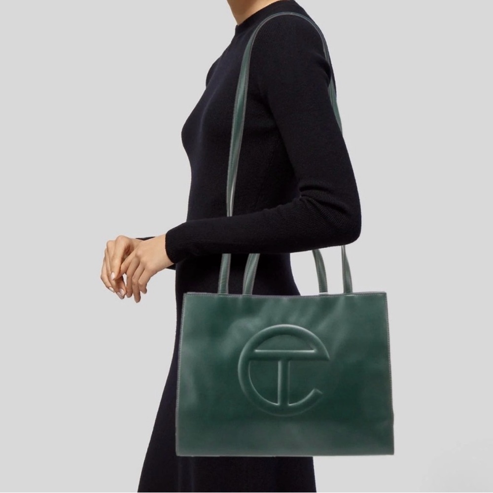 Telfar Forest Green Medium Shopping Bag